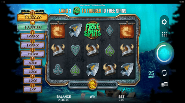 11 Coins of Fire Microgaming slottxo ทดลองเล่น