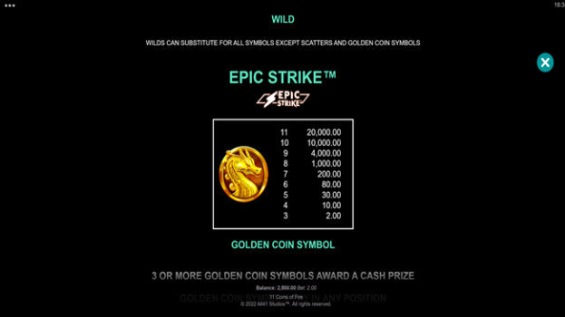 11 Coins of Fire Microgaming slottxo ฝาก ถอน