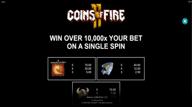 11 Coins of Fire Microgaming slottxo ฟรีเครดิต