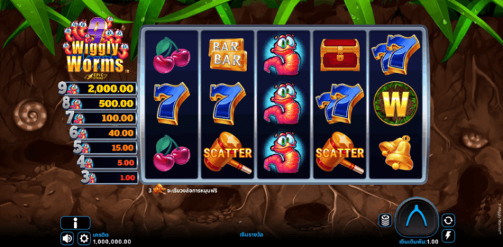 9 Wiggly Worms Microgaming slottxo ทดลองเล่น