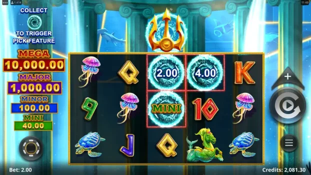 Amazing Link Poseidon Microgaming slottxo ทดลองเล่น