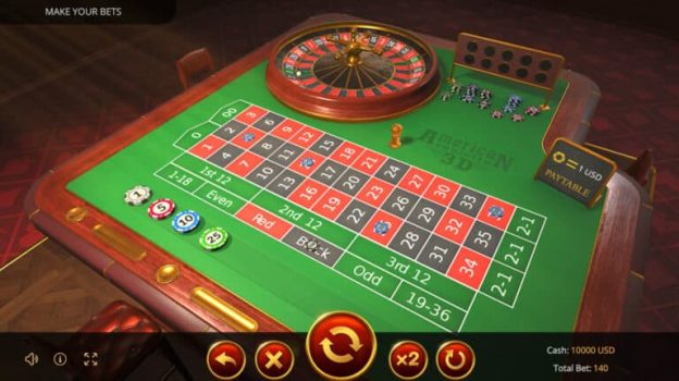 American Roulette 3D EVOPLAY slottxo ทดลองเล่น
