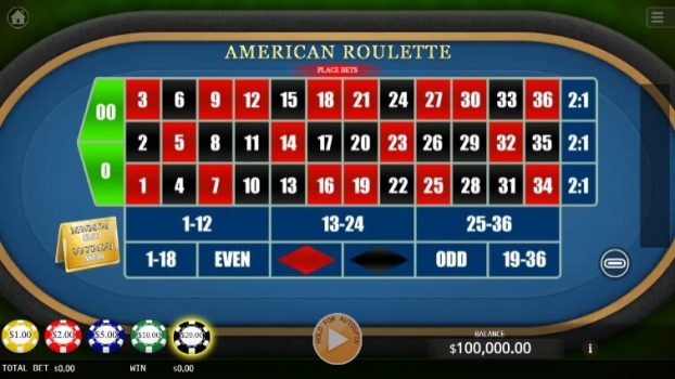 American Roulette KA Gaming slottxo ทดลองเล่น