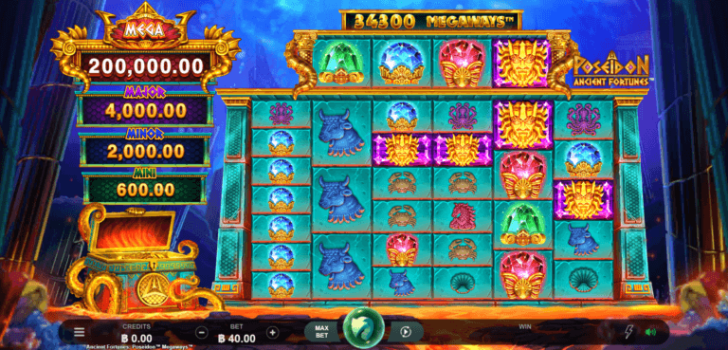 Ancient Fortunes Poseidon Megaways Microgaming slottxo ทดลองเล่น