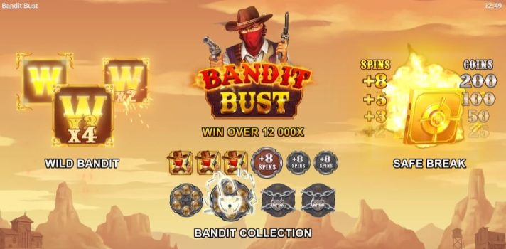 Bandit Bust EVOPLAY slottxo เครดิตฟรี