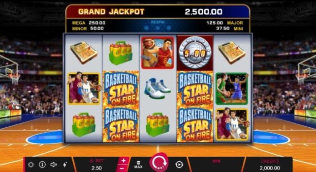 Basketball Star on Fire Microgaming slottxo ทดลองเล่น