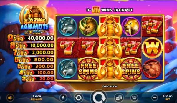 Blazing Mammoth Microgaming slottxo ทดลองเล่น