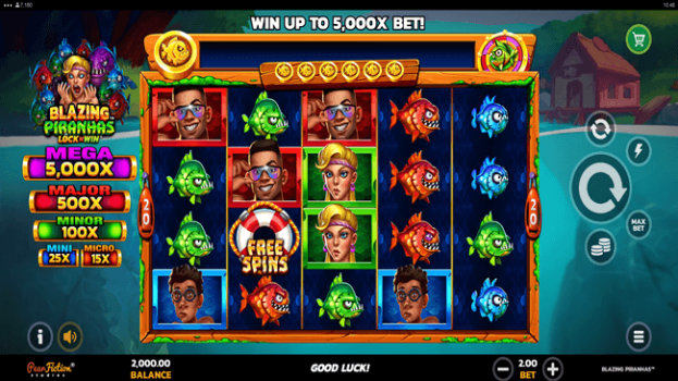 Blazing Piranhas Microgaming slottxo ทดลองเล่น