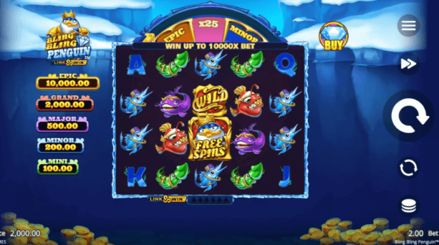 Bling Bling Penguin Microgaming slottxo ทดลองเล่น