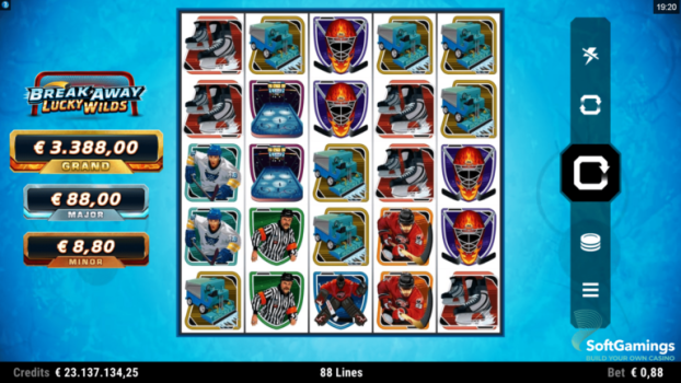 Break Away Lucky Wilds Microgaming slottxo ทดลองเล่น
