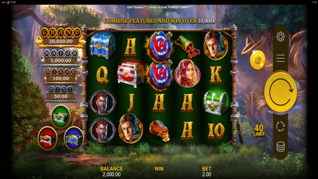 Chests of Gold Power Combo Microgaming slottxo ทดลองเล่น