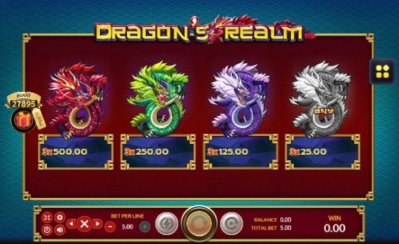 Dragon's Realm Slotxo True Wallet ไม่มีขั้นต่ำ