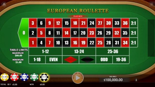 European Roulette KA Gaming slottxo ทดลองเล่น