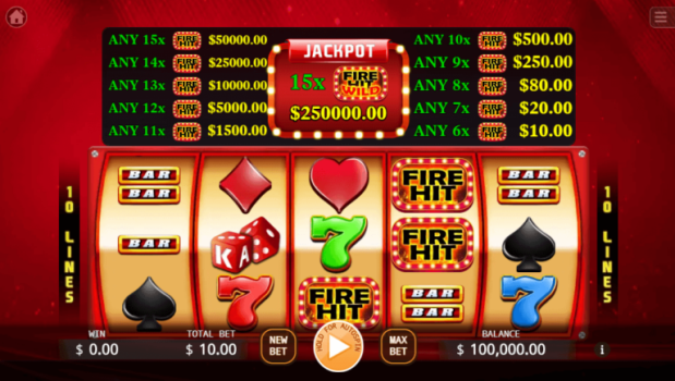 Fire Hit KA Gaming slottxo ทดลองเล่น