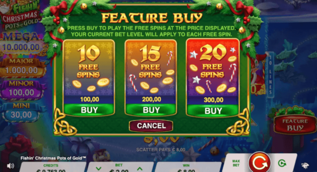 Fishin Christmas Pots of Gold Microgaming slottxo ทางเข้า