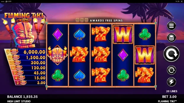 Flaming Tiki Microgaming slottxo ทดลองเล่น