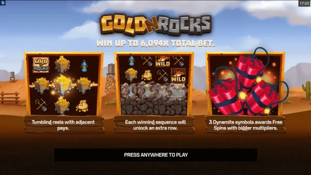 Gold N Rocks Microgaming slottxo ฝาก ถอน