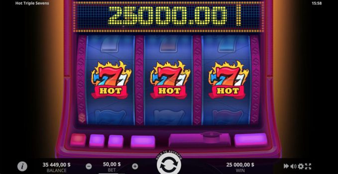 Hot Triple Sevens EVOPLAY slottxo ทดลองเล่น