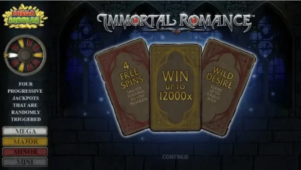 Immortal Romance Mega Moolah Microgaming slottxo ฝาก ถอน