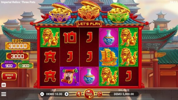 Imperial Relics Three Pots EVOPLAY slottxo ทดลองเล่น