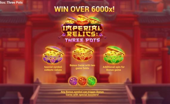 Imperial Relics Three Pots EVOPLAY slottxo ฟรีเครดิต