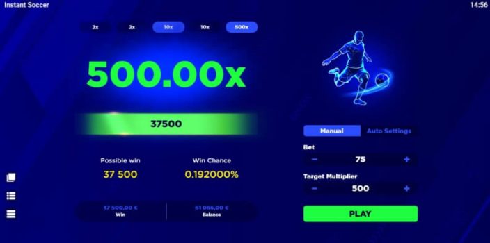 Instant Soccer EVOPLAY slottxo ฝาก ถอน