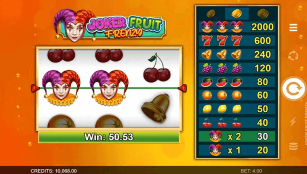 Joker Fruit Frenzy Microgaming slottxo ทางเข้า