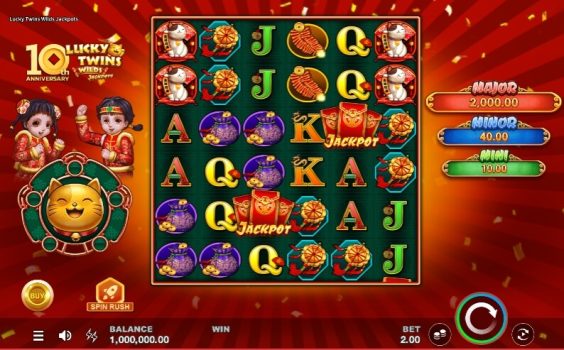 Lucky Twins Wilds Jackpots Microgaming slottxo ทดลองเล่น