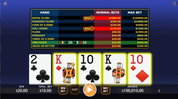 Lucky Video Poker KA Gaming slottxo ฝาก ถอน