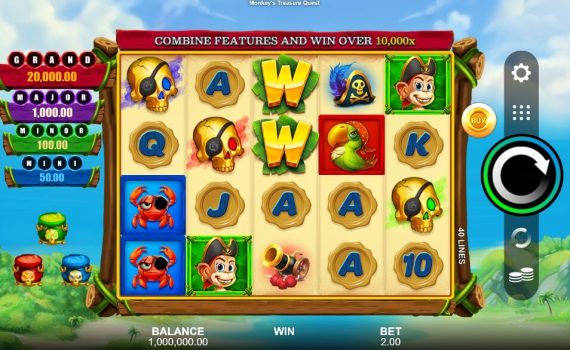 Monkey's Treasure Quest Microgaming slottxo ทดลองเล่น