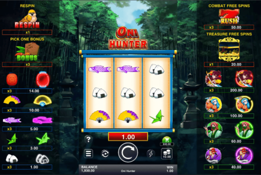 Oni Hunter Microgaming slottxo ทดลองเล่น