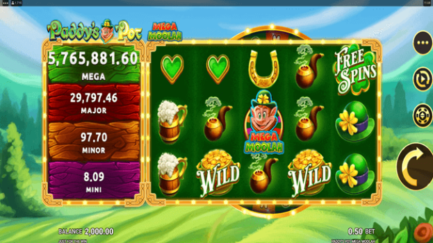 Paddys Pot Mega Moolah Microgaming slottxo ทดลองเล่น