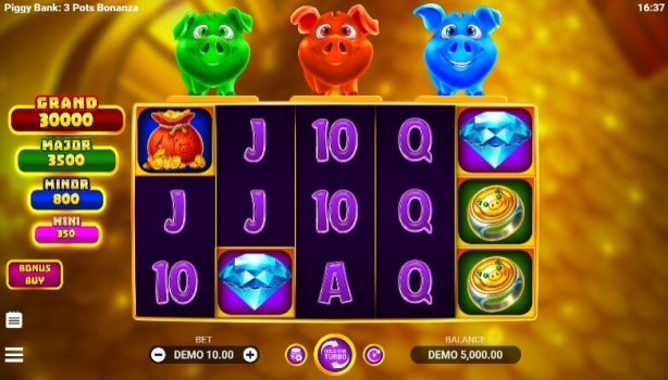 Piggy Bank 3 Pots Bonanza EVOPLAY slottxo ทดลองเล่น