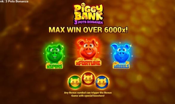 Piggy Bank 3 Pots Bonanza EVOPLAY slottxo ฟรีเครดิต