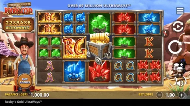 Rockys Gold Ultraways Microgaming slottxo ทดลองเล่น