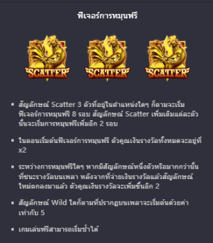 Rooster Rumble PG Slot slottxo ฝาก ถอน