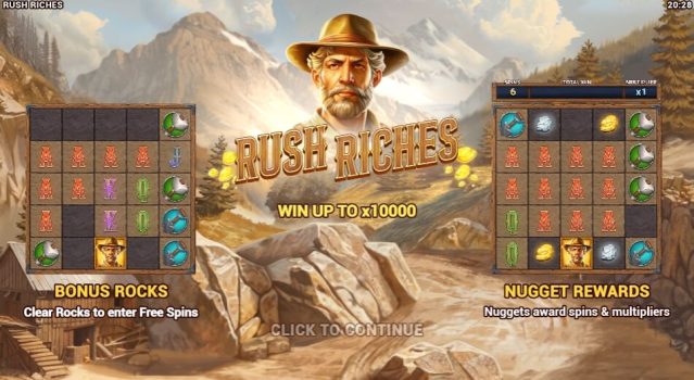 Rush Riches EVOPLAY slottxo เครดิตฟรี