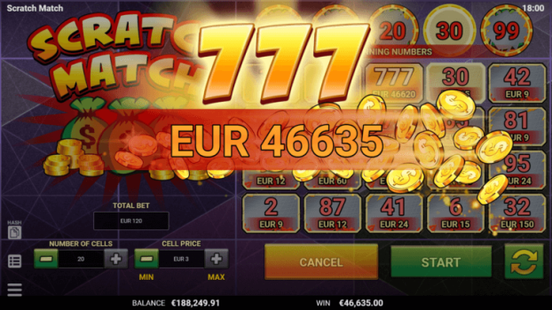 Scratch Match EVOPLAY slottxo ฟรีเครดิต
