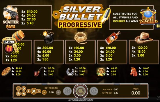 SilverBullet Progressive slotxo ฝาก ถอน