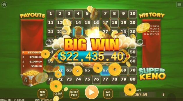 Super Keno KA Gaming slottxo เว็บตรง