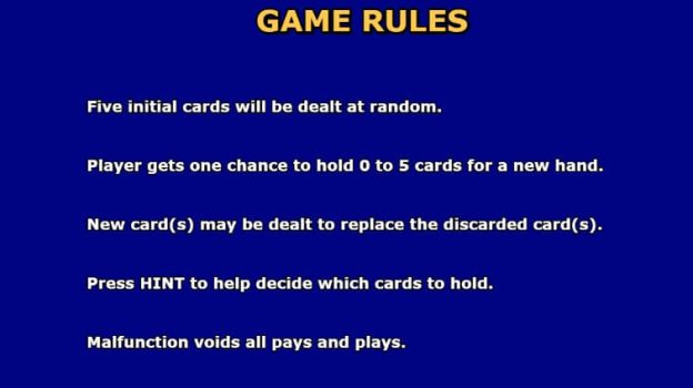 Super Video Poker KA Gaming slottxo ทางเข้า