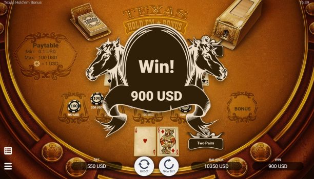 Texas Holdem Bonus EVOPLAY slottxo ทดลองเล่น