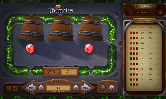 Thimbles EVOPLAY slottxo ทดลองเล่น
