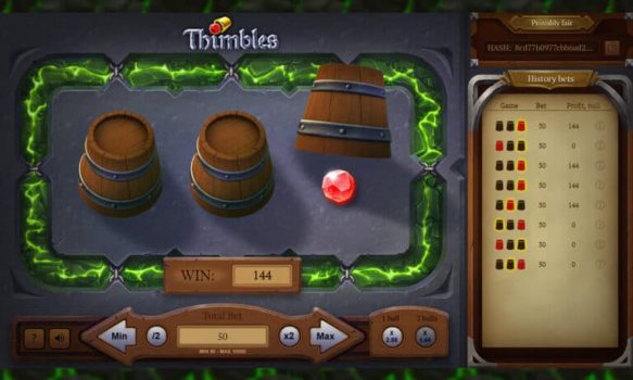 Thimbles EVOPLAY slottxo ทางเข้า