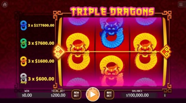 Triple Dragons KA Gaming slottxo ทดลองเล่น
