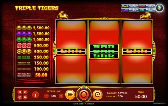 Triple Tigers slotxo ฝาก ถอน