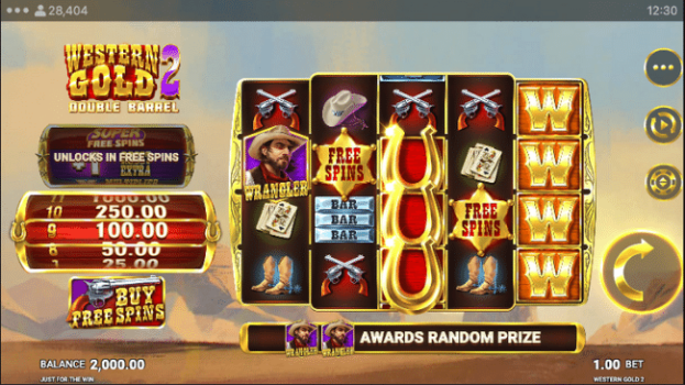 Western Gold 2 Double Barrel Microgaming slottxo ทดลองเล่น